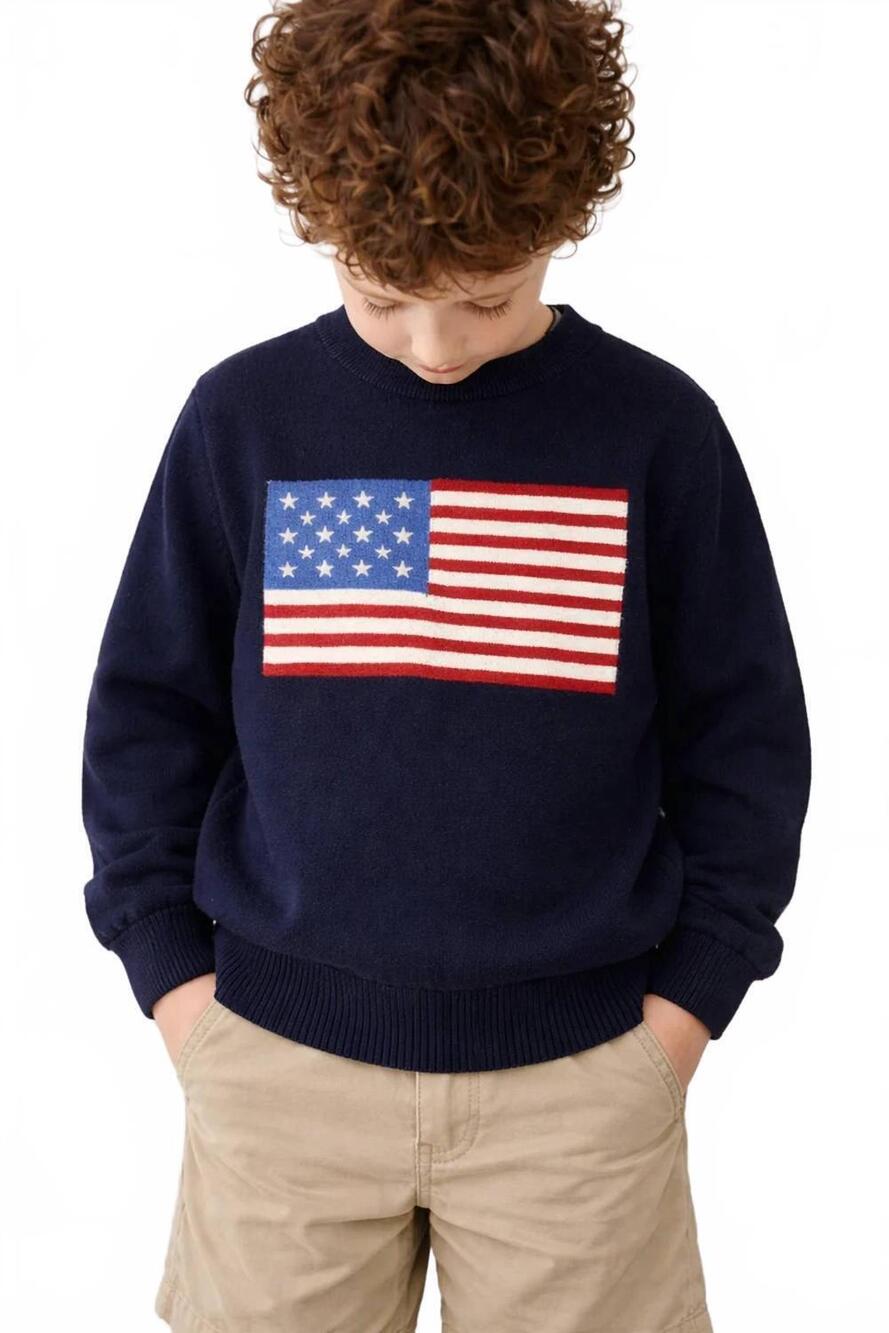 NEW ME & HENRY usa sweater in navy